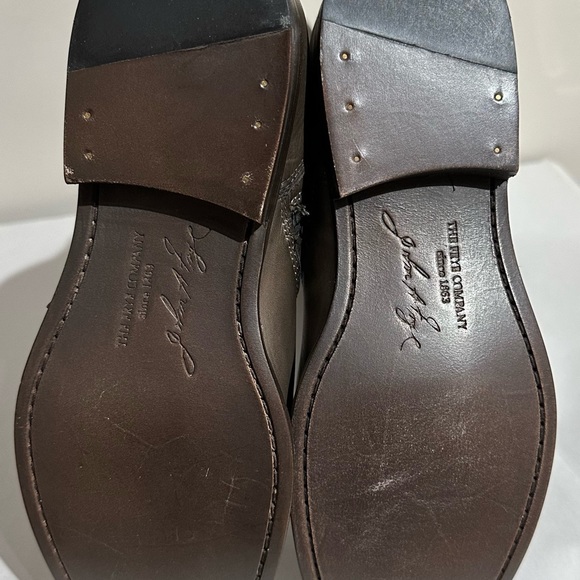 FRYE Women’s Phillip Riding Gray Leather Boots size 9 - Picture 5 of 6